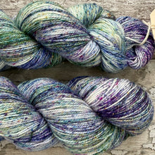 Load image into Gallery viewer, View of the Campsies, merino mermaid sparkle sock yarn