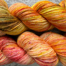 Load image into Gallery viewer, Sunset with Friends, merino nylon sock yarn