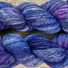 Load image into Gallery viewer, Purple Petals, merino nylon sock yarn