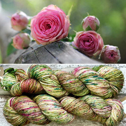 A Summer Rose DK, merino nylon yarn