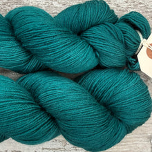 Load image into Gallery viewer, Transformative Teal, merino nylon sock yarn