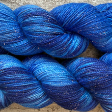 Load image into Gallery viewer, Moonstone Mermaid, merino sparkle sock yarn