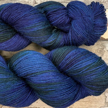 Load image into Gallery viewer, Teal Blue, merino nylon sock yarn