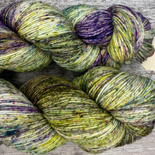 Load image into Gallery viewer, Winter Woodland, merino nylon sock yarn