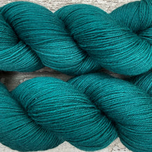 Load image into Gallery viewer, Transformative Teal, merino nylon sock yarn