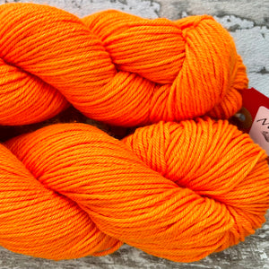 Traffic Cone DK, merino nylon yarn