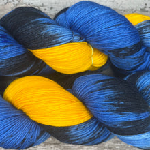 Load image into Gallery viewer, Great Tits, merino nylon sock yarn