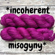 Load image into Gallery viewer, *incoherent misogyny* DK, merino nylon mermaid yarn