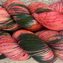 Load image into Gallery viewer, Christmas Cactus, merino nylon sock yarn