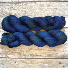 Load image into Gallery viewer, Teal Blue, merino nylon sock yarn