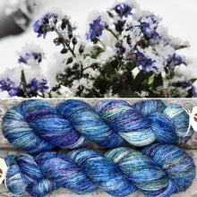 Load image into Gallery viewer, Forget Me Not, merino pima cotton 4ply yarn