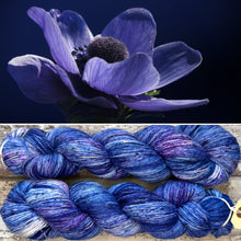 Load image into Gallery viewer, Purple Petals, merino nylon sock yarn