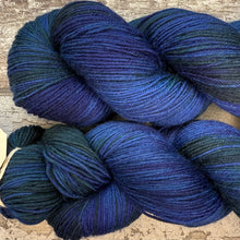 Load image into Gallery viewer, Teal Blue, merino nylon sock yarn