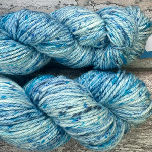 Ice Blue Sea Aran, soft superwash merino yarn