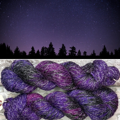 Distant Galaxies, merino pima cotton 4ply yarn