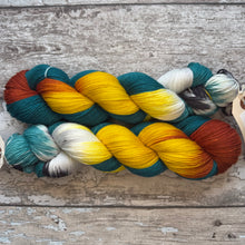 Load image into Gallery viewer, (April) European Bee Eater, merino nylon sock yarn