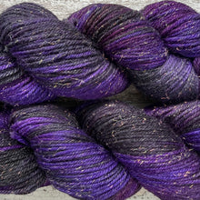 Load image into Gallery viewer, Distant Galaxies DK Mermaid Sparkle, merino nylon yarn
