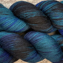 Load image into Gallery viewer, Teal Ocean, merino nylon sock yarn