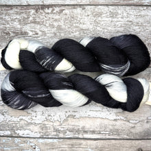 Load image into Gallery viewer, Tuxedo Cat, merino nylon sock yarn