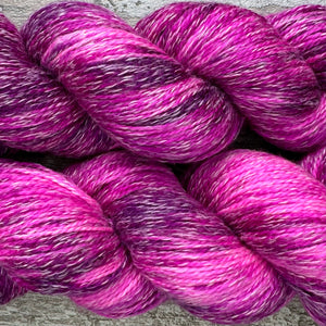 Dianthus “Pink Kisses”, merino pima cotton 4ply yarn