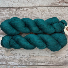 Load image into Gallery viewer, Transformative Teal, merino nylon sock yarn