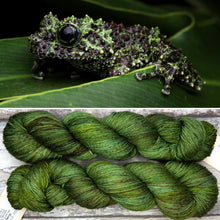 Load image into Gallery viewer, Mossy Frog, merino nylon sock yarn