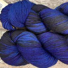Load image into Gallery viewer, Night Ocean, merino nylon sock yarn
