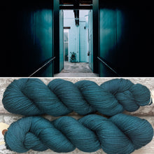 Load image into Gallery viewer, Dark Teal, merino nylon sock yarn