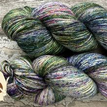 Load image into Gallery viewer, Flower Fairies, merino mermaid sparkle sock yarn