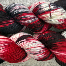 Load image into Gallery viewer, Rose Red, merino nylon sock yarn