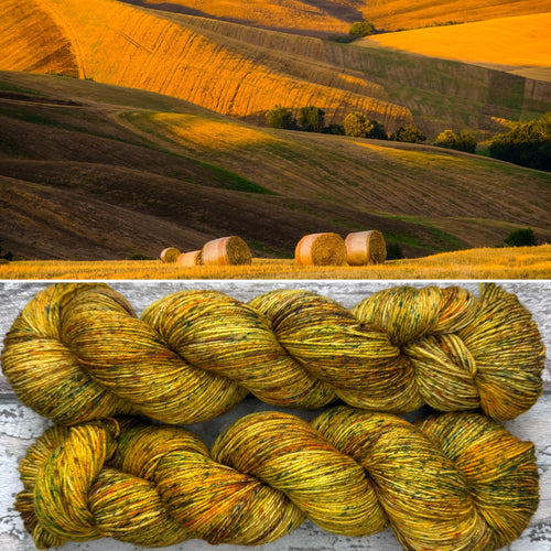 Make Hay While The Sun Shines, merino nylon sock yarn