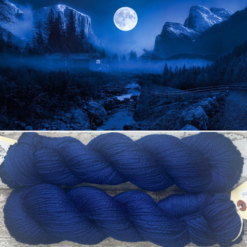 My Perfect Blue Aran, soft superwash merino yarn