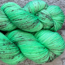 Load image into Gallery viewer, Mint Choc Chip ice cream, merino nylon sock yarn