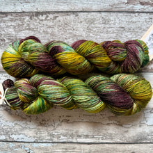Load image into Gallery viewer, Horse Chestnut, merino mermaid sparkle sock yarn