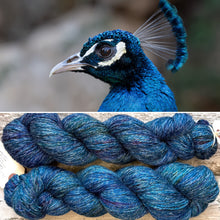 Load image into Gallery viewer, Courtship Display, merino pima cotton 4ply yarn