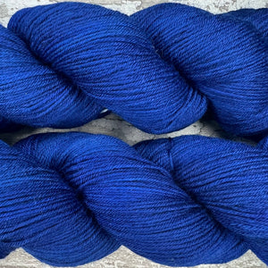 My Perfect Blue, merino nylon sock yarn
