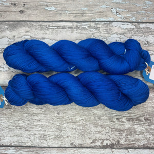 My Perfect Blue, merino nylon sock yarn