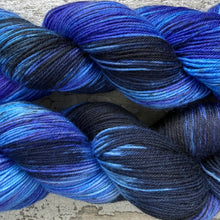 Load image into Gallery viewer, Common Blue Butterfly, merino nylon sock yarn