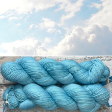 Load image into Gallery viewer, Cool Sky, merino nylon sock yarn