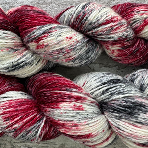 Winter Berries, merino pima cotton 4ply yarn