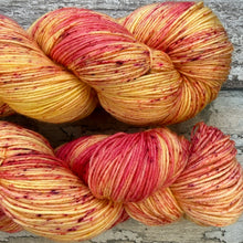 Load image into Gallery viewer, Raspberry Ripple ice cream, merino nylon sock yarn