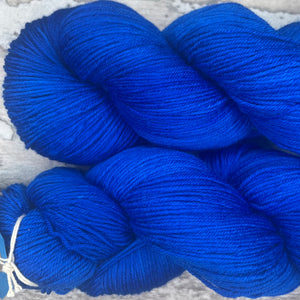Ultramarine, merino nylon sock yarn