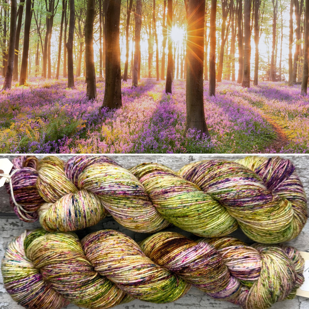 Summer Spinney, merino nylon sock yarn