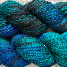 Load image into Gallery viewer, Teal Ocean, aran superwash merino yarn