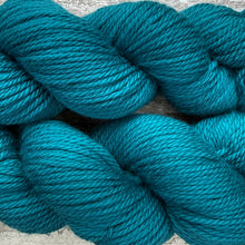 Load image into Gallery viewer, Peacock Teal, aran superwash merino yarn
