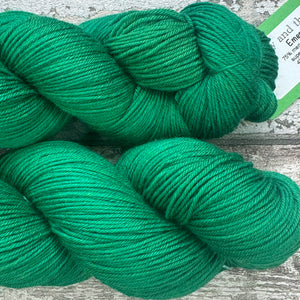 Emerald, merino nylon sock yarn