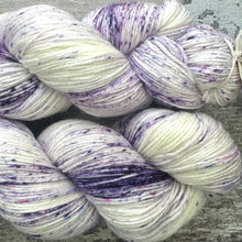 Load image into Gallery viewer, Crocuses in the Snow, merino bamboo sock yarn