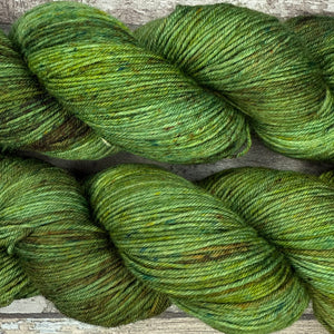 Mossy Frog, merino nylon sock yarn