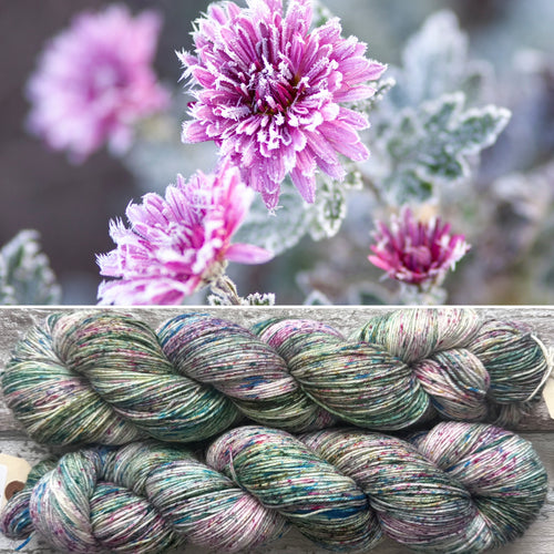 First Frost, merino nylon sock yarn