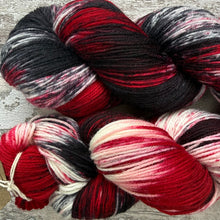 Load image into Gallery viewer, Rose Red, merino nylon sock yarn